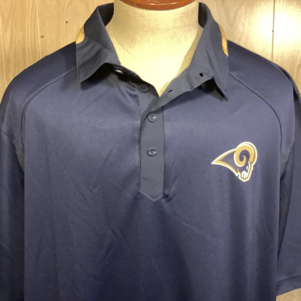 Nike NFL St. Louis Rams Football Polo Men’s shirt size 3XL